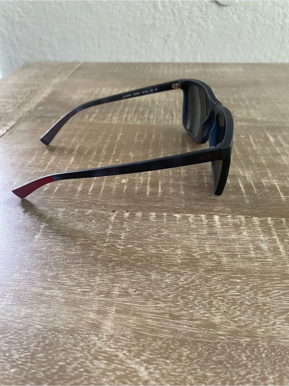 Armani Exchange Men’s Black Square Sunglasses AX 4067S 8230/87